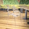 Emma and Oliver Transparent Fluid Style Stacking Side Chair - 2 of 4