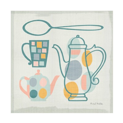 35" x 35" Michael Mullan 'Modern Kitchen Sq IV Pastel' Unframed Wall Canvas - Trademark Fine Art