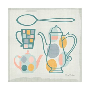Trademark Fine Art 18" x 18" Michael Mullan 'Modern Kitchen Sq IV Pastel' Unframed Wall Canvas: Canvas Artwork for Home Decor - 1 of 4