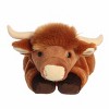 Aurora Large Craig Highland Cow Flopsie Adorable Stuffed Animal Brown 13" - 2 of 4