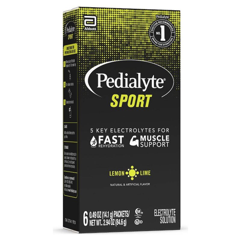 Pedialyte Sport Electrolyte Powder - Lemon Lime - 6ct/0.6oz, 3 of 10