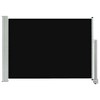 vidaXL Patio Retractable Side Awning 31.5"x118.1" Black - 2 of 4