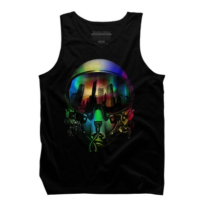 Men's Design By Humans The Pilot By clingcling Tank Top