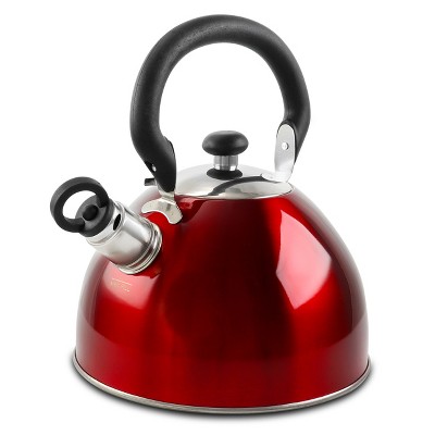 Megachef 3l Stovetop Whistling Kettle - Red : Target