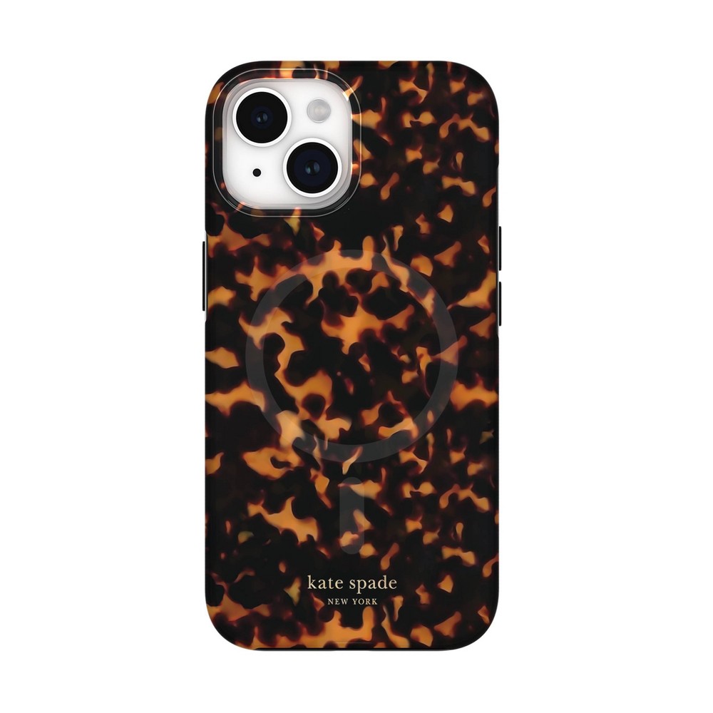 Kate Spade New York Apple iPhone 17e/16e/15/14/13 Protective Case with MagSafe - Transparent Tortoise