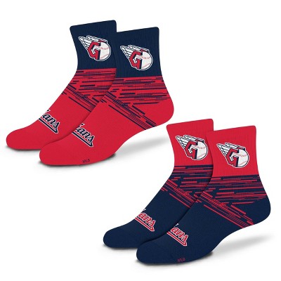 MLB Cleveland Guardians Youth Quarter Socks - 2pk