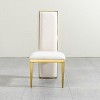Modern Velvet Dining Chairs Set of 2, Upholstered Dining Chairs with Steel Legs for Kitchen or Dining Room – The Pop Home - 2 of 4