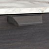 Buylateral Keely Nightstand Charcoal Gray: Modern Bedside Table with Faux Marble Top, Storage Drawer - image 4 of 4