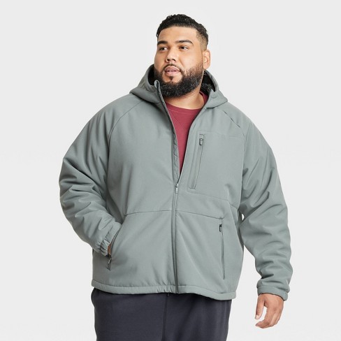 Men's Big High Pile Fleece Lined Jacket - All In Motion™ Gray 2xl : Target