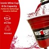Red Cup Living 8oz Reusable Stemmed Wine Glass – Durable Heavy-Duty Plastic Drinkware for Parties, Celebrations, and Everyday Use - 4 of 4