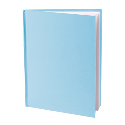 Young Authors Blue Hardcover Blank Book, White Pages, 8"H x 6"W Portrait, 14 Sheets/28 Pages (Pack of 6)