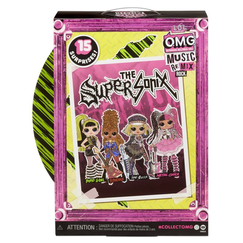 LOL Surprise OMG Remix Rock Bhad Gurl and Drums Fashion Doll, 4 of 5