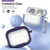 HTUTWOO Case for Airpods Pro/Pro2, Small Waist Macaron Color Earphone Protective Case with Keychain and Cleaning Kit, Shockproof Anti-Scratch - 2 of 4