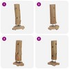 vidaXL Wine Rack for 8 Bottles 15.7"x11.8"x31.5" Solid Teak Wood - 3 of 4
