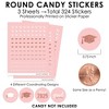 Big Dot of Happiness Rose Gold Grad - 2025 Graduation Party Small Round Candy Stickers - Party Favor Labels - 324 Count - 3 of 4