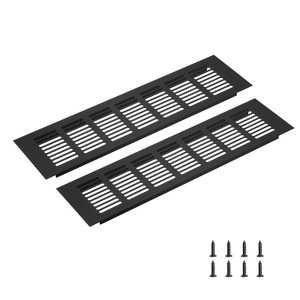 Unique Bargains Rectangle Ventilation Grille, Aluminum - 1 of 3