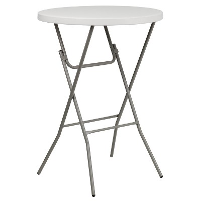 Photo 1 of Flash Furniture Kathryn Folding Table, 31.5" x 31.5", Granite White (RB32RBARGW)