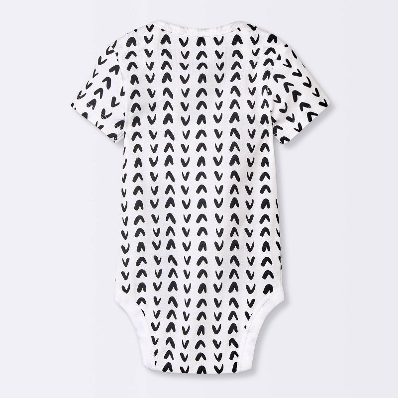 Baby 4pk Short Sleeve Bodysuit - Cloud Island&#8482; Black, 3 of 6