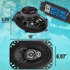 Pyle 4 Way 6x9 Inch 500 Watt Quadriaxial Loud Pro Audio Universal Quick Replacement Component Sound Speaker with Non-Fatiguing Butyl Rubber (Set of 2) - 2 of 4