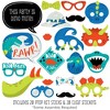 Big Dot of Happiness Roar Dinosaur - Dino Mite T-Rex Baby Shower or Birthday Party Photo Booth Props Kit - 20 Count - 2 of 4