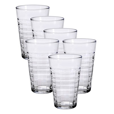 white drinking glasses