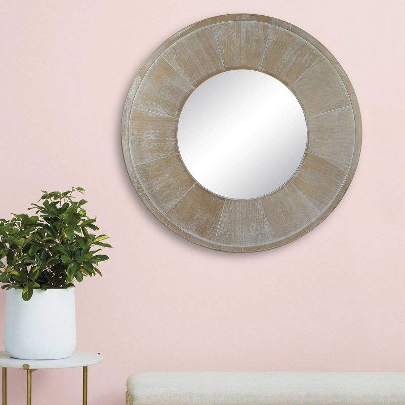 27" Round Rustic Mirror - Stonebriar Collection, 4 of 6