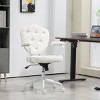 GlasFlength Task and Office Chairs Adjustable Office Chair Ergonomic Swivel Chair Computer Arm Chair for Long Sitting, White, 24.8"*24.2"*39.8" - 4 of 4