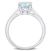 EVERLY JEWELRY | Sterling Silver 1 1/7 ct TGW Aquamarine Solitaire Ring - 4 of 4