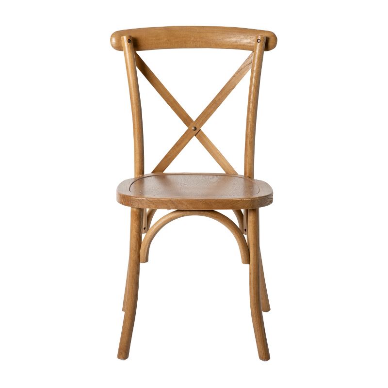 Flash Furniture HERCULES Series Stackable Wood Cross Back Chair, 4 of 14