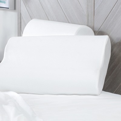 SensorPEDIC Classic Contour Memory Foam Bed Pillow - 2 Pack