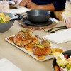 Gibson Our Table Landon 13 Inch Rectangle Stoneware Serving Tray in Sea Salt - 4 of 4