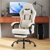 JIONJOY Ergonomic Gaming Chair with Footrest - High Back Lumbar Support, Adjustable Recline& Height, Swivel Computer Desk Chair - 3 of 4
