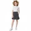 Girls Denim Skirts with Pockets Mid Rise Pleated Jean Skirts - 2 of 3