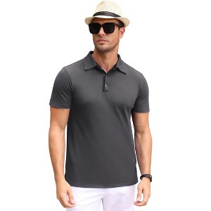 Clearlove Men's Polo Shirts Short Sleeve Casual Business Sports Tennis Golf Shirts - 1 of 4