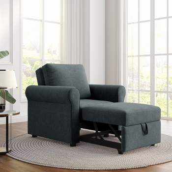 3-in-1 Convertible Sofa Bed, Folding Accent Chair, Pull-Out Sleeper Chair with Adjust Backrest - ModernLuxe