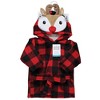 Hudson Baby Unisex Baby Plush Animal Face Bathrobe, Rudolph, 0-9M - 2 of 2