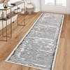 Washed Back Foldable Printed Carpet-Modern-Hand Painted Line, Modern Design Carpet, Modern Carpet, Washed Back Carpet - 2 of 4
