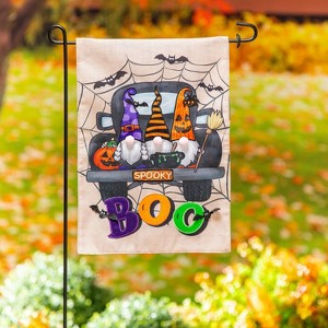Spooky Truck Garden Burlap Flag - 1 of 4