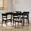 Christopher Knight Home 5pc Bryner Upholstered Dining Set Black/Light Gray - 2 of 4