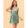Allegra K Women's Glitter Sequin Spaghetti Strap V Neck Party Cocktail Sparkly Mini Dress - 2 of 4