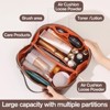 Genetic Makeup Bag, Travel Toiletry Bag for Women, Large Capacity Waterproof PU Leather - 4 of 4