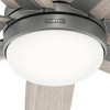Hunter Fan 60" Wilder Ceiling Fan with LED Light Matte Silver : 7 Blades, 6 Speeds, Quiet Motor - 2 of 4