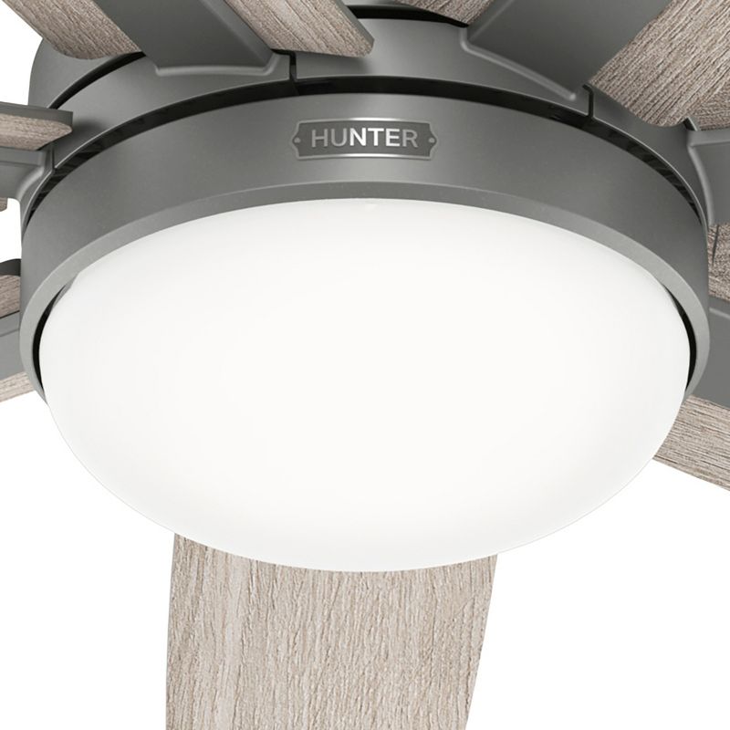 60&#34; Wilder Ceiling Fan with LED Light Matte Silver - Hunter Fan, 3 of 14
