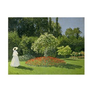 Trademark Fine Art -Claude Monet 'Jeanne Marie Lecadre in the Garden' Canvas Art - 1 of 4