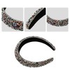 Unique Bargains Women's Bling Rhinestone Padded Headband Glitter Hair Accessories 1.18 Inch Wide Multicolor 1 Pc - 4 of 4