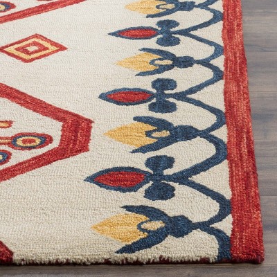 Aspen Ivory and Multi Southwestern Wool Area Rug