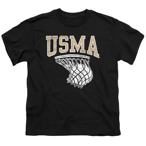 Us Military Academy Basketball Hoop Kids T-Shirt For Youth Black - 1 of 4