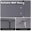 Hyleory Bathroom Floor Storage Cabinet, Freestanding Bathroom Storage Unit with 2 Adjustable Shelves, 11.8 x 23.6 x 31.5 Inches - 4 of 4