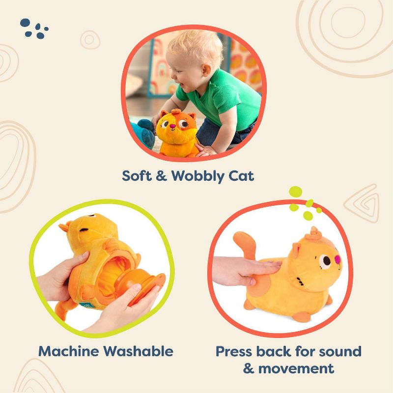 B. toys Interactive Stuffed Animal Cat Wobble &#39;n&#39; Go - Lolo, 6 of 13