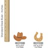 My First Rodeo - DIY Shaped Little Cowboy 1st Birthday Party Cut-Outs - 24 Count - 4 of 4